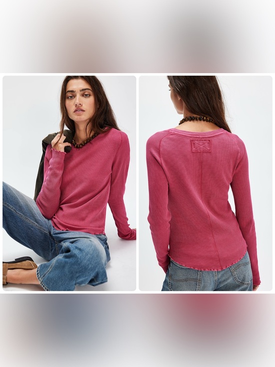 Free People Tops - NWOT Free People We The Free Easy Does It Long Sleeve Tee